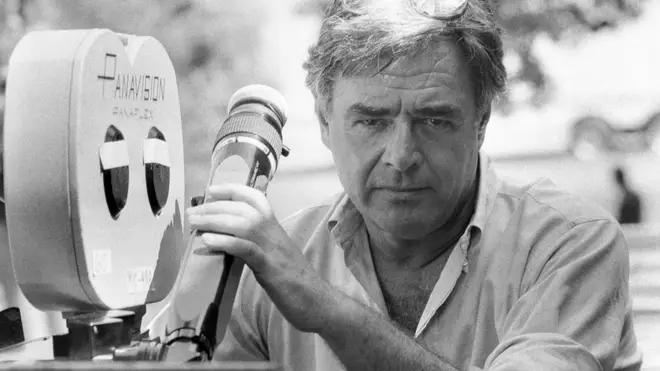 Richard Donner behind the camera on the film The Toy in 1982