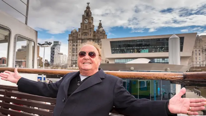 Gerry Marsden takes a ferry 'cross the Mersey in 2013