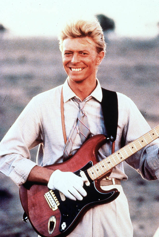 Bowie filming the video for Let's Dance in Australia, March 1983