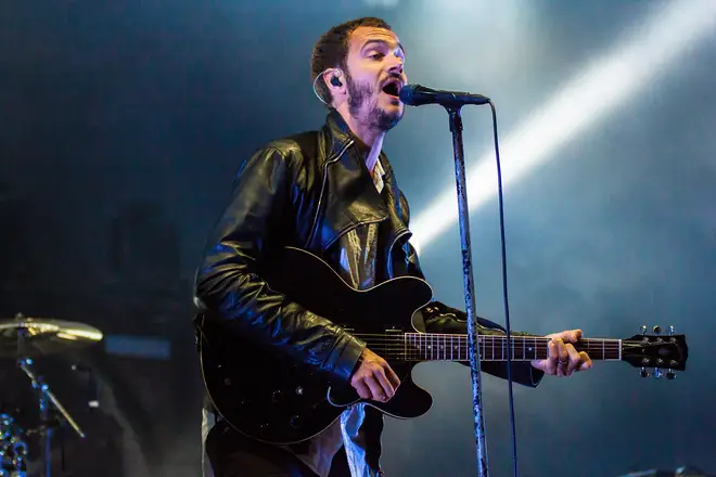 Tom Smith performing with Editors at Y Not Festival, 2016