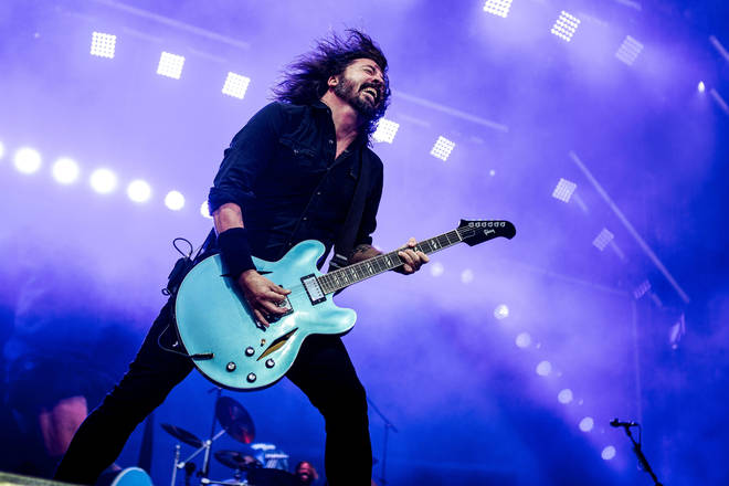 Dave Grohl on stage in Denmark, June 2019