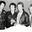 The classic line-up of the Sex Pistols in 1977:  Sid Vicious, John Lydon, Steve Jones, Paul Cook