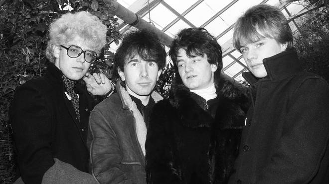 U2 in 1980: Adam Clayton, The Edge, Bono, Larry Mullen Jnr,