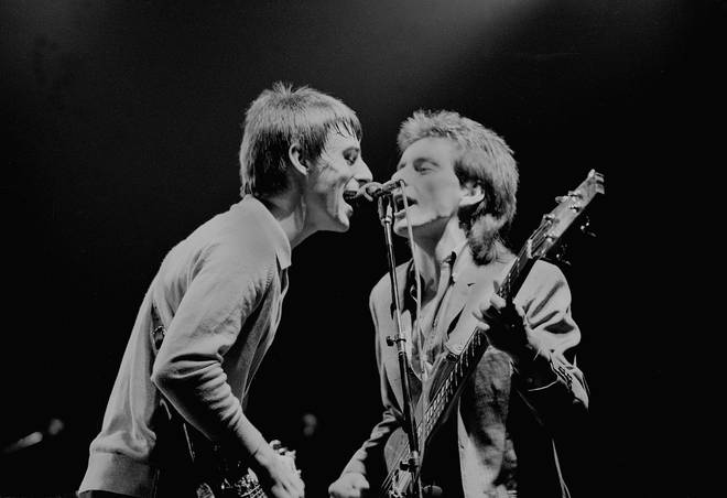 Paul Weller and Bruce Foxton performing at Wembley Arena in December 1982. The band would split later that month.