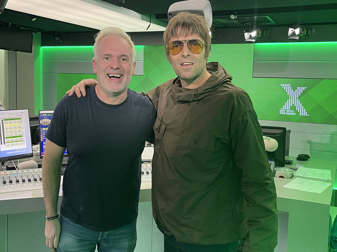 Liam Gallagher and Chris Moyles in the Radio X studio!