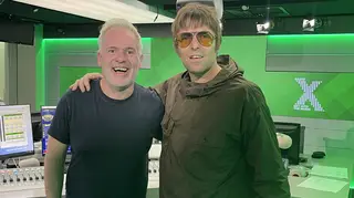 Liam Gallagher and Chris Moyles in the Radio X studio!