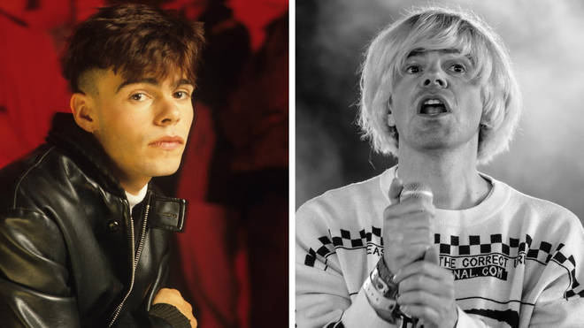 Tim Burgess of The Charlatans in 1989... and again in July 2021 at Camp Bestival