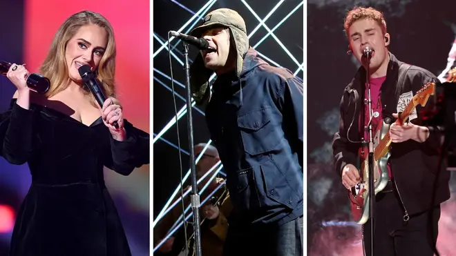 Adele, Liam Gallagher and Sam Fender at the 2022 BRIT Awards