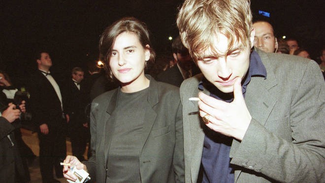 Justine Frischmann and Damon Albarn at the Cannes premiere of Trainspotting, 1996