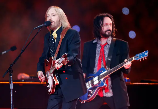 Tom Petty and Heartbreakers perform during halftime at Super Bowl XLII, 2008