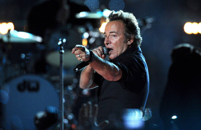 Bruce Springsteen performs at the Super Bowl XLIII, 2009
