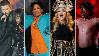 Classic Super Bowl performances: Justin Timberlake and Janet Jackson; Prince, Madonna, Red Hot Chili Peppers