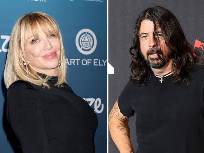 Courtney Love and Dave Grohl