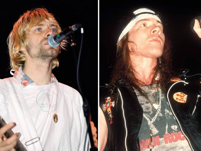 Kurt Cobain and Axl Rose