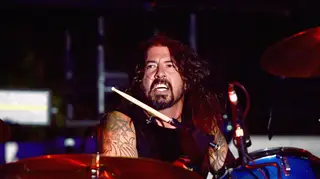 Foo Fighters' Dave Grohl performs onstage during 2018 LACMA Art + Film Gala in 2018