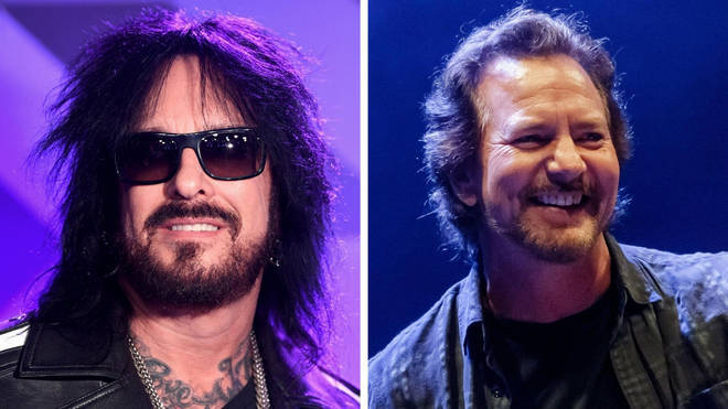 Nikki Sixx of Mötley Crüe and Eddie Vedder of Pearl Jam: not fans of each other.