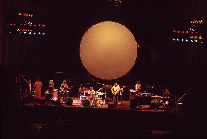 Pink Floyd's Dark Side Of The Moon tour, complete with the famous circular screen