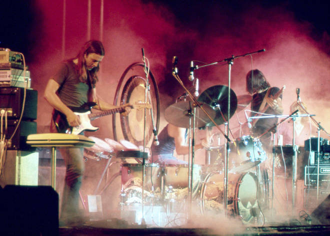 Pink Floyd performing live in Columbia, Maryland, October 1973