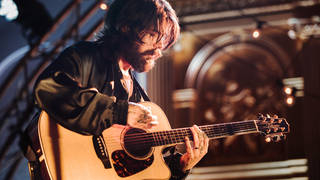 Simon Neil onstage at St John Church in Hackney. 10th March 2022