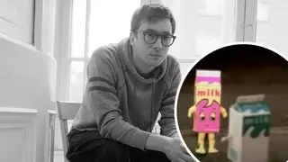 Graham Coxon with Blur's Coffee And TV video inset