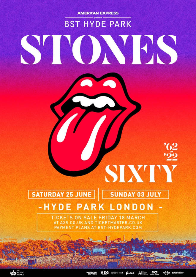 The Rolling Stones SIXTY tour poster