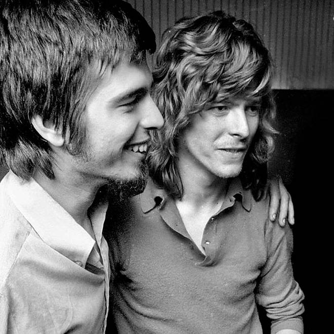 Tony Visconti and David Bowie making the Man Who Sold The World album at Trident Studios in London, May 1970