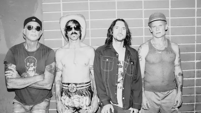 Red Hot Chili Peppers in 2022: Chad Smith, Anthony Kiedis, John Frusciante and Flea.