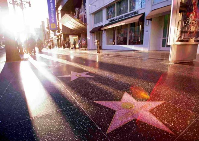The Hollywood Walk of Fame in Hollywood, Los Angeles, California