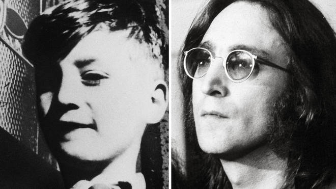 John Lennon as young boy... and in his post-Beatle days in 1973