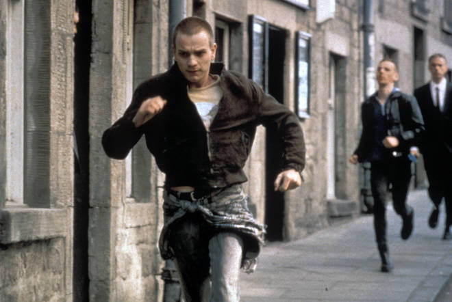 Ewan McGregor takes off to the sounds of Lust For Life by Iggy Pop in Trainspotting (1996)