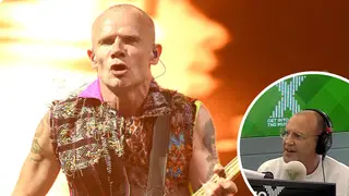 Red Hot Chili Peppers bassist Flea talked to Johnny Vaughan today