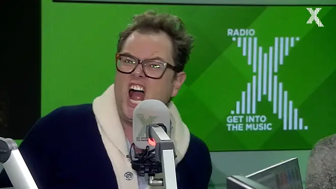 Alan Carr gets lairy on The Chris Moyles Show