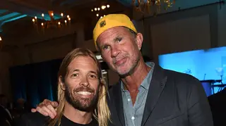 Taylor Hawkins and Chad Smith in 2014