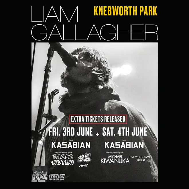 Liam Gallagher will play Knebworth on 3rd - 4th June 2022