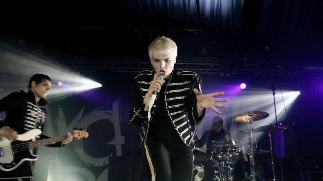 Gerard Way of My Chemical Romance performs at the Hammersmith Palais on August 22, 2006