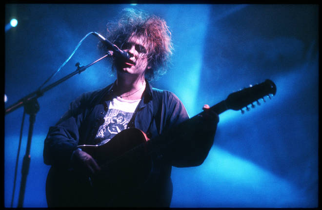 Robert Smith from The Cure performs live on stage at Ahoy in Rotterdam, Netherlands on 1st October 1992