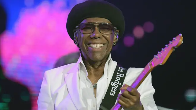 Nile Rodgers of the band Chic during his show at Rock in Rio 2019 in the city of Rio de Janeiro.