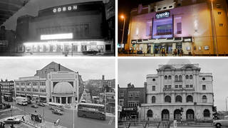 Classic British music venues: Hammersmith Odeon, Manchester Apollo, Brixton Academy and Camden Palace, now known as KOKO