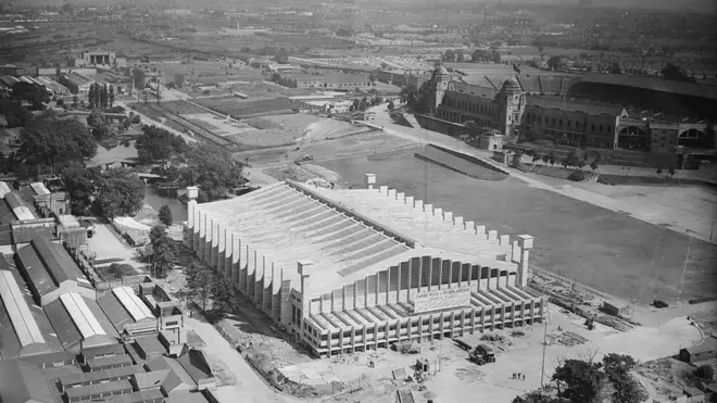 The newly-constructed Empire Pool and Sports Arena at Wembley, July 1934