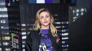 Frances Bean Cobain attends the Moschino x H&M fashion show at Pier 36 on October 24, 2018 in New York