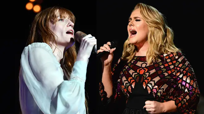 Florence Welch and Adele performing live
