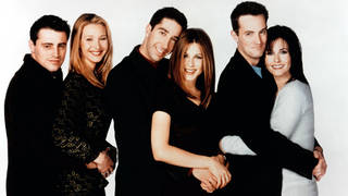 The cast of Friends: Matt Le Blanc, Lisa Kudrow, David Schwimmer, Jennifer Aniston, Matthew Perry, Courtney Cox
