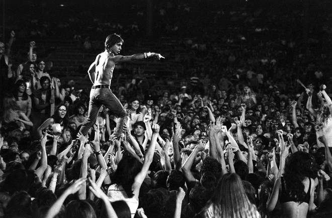 Iggy Pop meets his public at the Cincinatti Pop Festival, June 1970