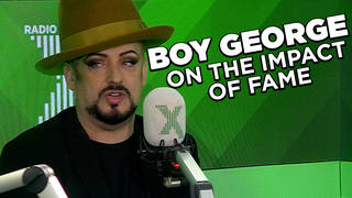 Boy George discusses the impact of fame with Chris Moyles