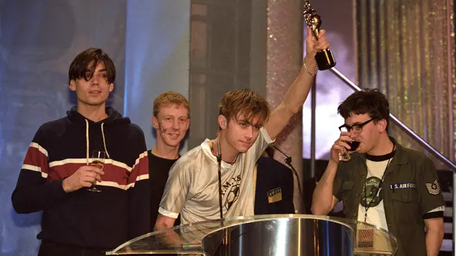 Blur triumph at the BRIT Awards, February 1995