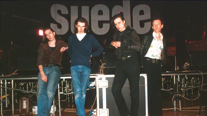 Did someone say Britpop? Suede in Cambridge, March 1992: Simon Gilbert, Bernard Butler, Brett Anderson and Mat Osman.