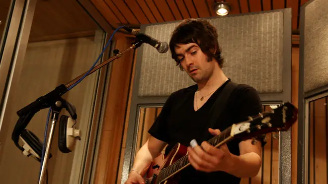 Liam Fray of the Courteeners, recording at Olympic Studios in 2007