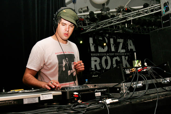 He doesn't just make the records - he plays 'em. Paul Epworth on the decks in Ibiza, 2005
