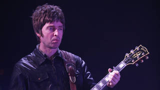 Noel Gallagher with Oasis in Amsterdam in 2009
