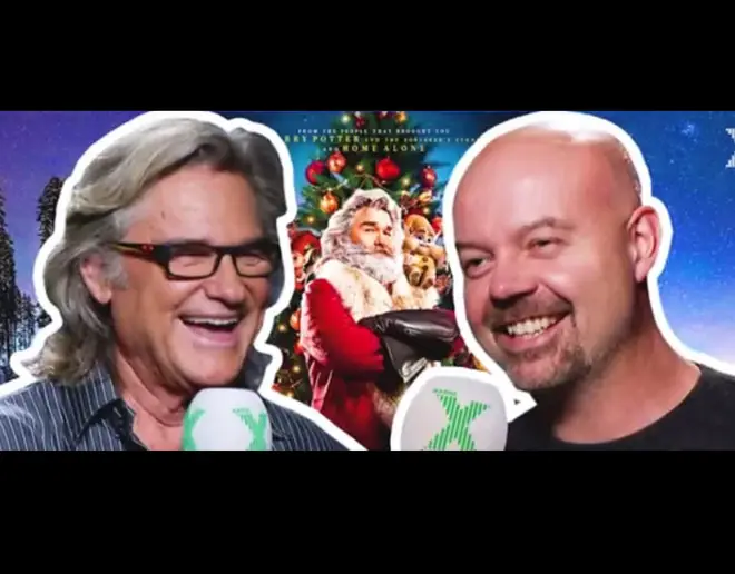 Dominic Byrne interviews Kurt Russell for The Chris Moyles Show in 2018